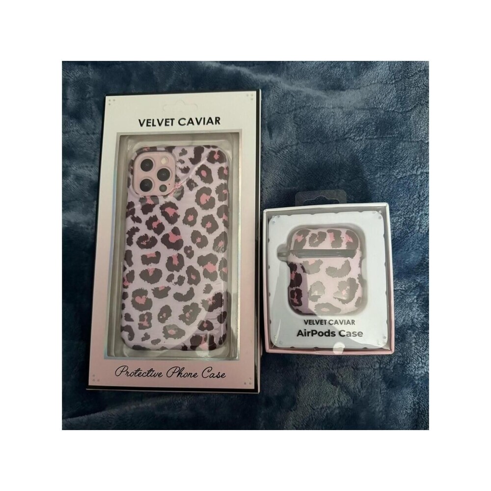 Velvet Caviar iPhone 12 Pro Case and iPhone Airpods Case 2nd Generation NWB